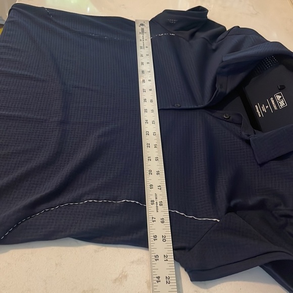 Adidas ClimaCool Womens Golf Top Polo Blue with white details size X-Large - Picture 9 of 12